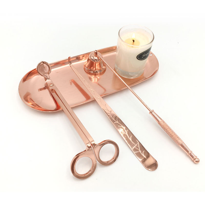 Custom Gift Flame Candle Accessories Snuffer Scissors Set Candle Wick Trimmer Set Making Care Kit Equipment Birthday Candles