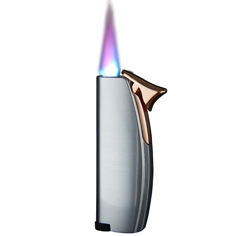 New style single jet flame cigar windproof premium torch lighter for wholesale with custom Logo