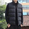 High Quality Plain Orange Custom stand collar Vest Outerwear Lightweight Warm Padded Puffer Sleeveless Jacket For Men