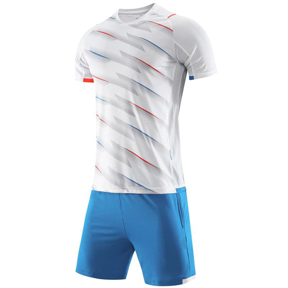 Wholesale Custom Sublimation Logo Printing New Model Men Sport Shirt Full Set Soccer Uniform Football Jersey