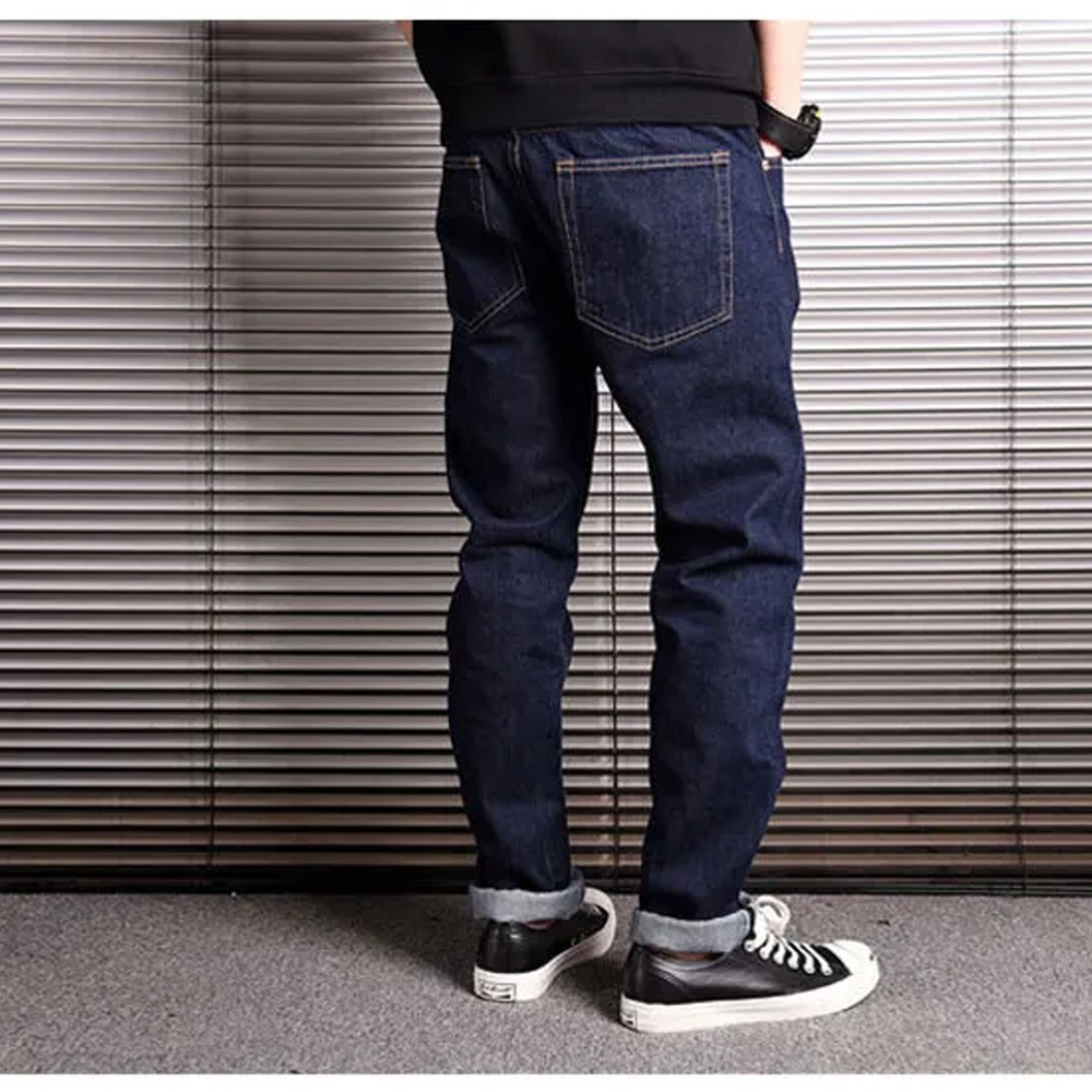 Latest Vintage Fashion Men's Jeans High Quality Selvedge Designer Casual Harem Pants Men Raw Denim Jeans Tapered Trousers