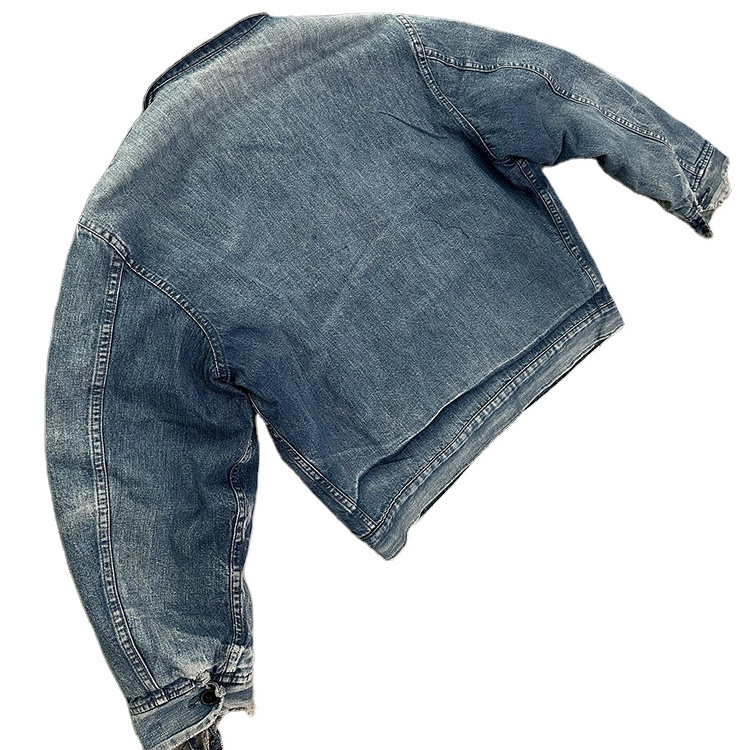 New Design Cheap Price 100% Denim Jackets clothing men Jeans Jacket Manufacturer Wholesale Printing Mens Washed denim jacket men