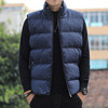 High Quality Plain Orange Custom stand collar Vest Outerwear Lightweight Warm Padded Puffer Sleeveless Jacket For Men