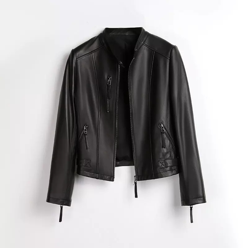 New arrival customized genuine leather jackets in bulk quantity Cheap price women leather jackets Wholesale jackets for ladies