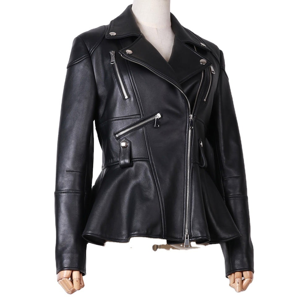 New arrival customized genuine leather jackets in bulk quantity Cheap price women leather jackets Wholesale jackets for ladies