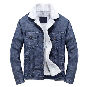 Apparel & Accessories Denim Jeans Jackets For Men Winter Distressed Denim Jean Jacket Washed Men's Jackets Custom Mens