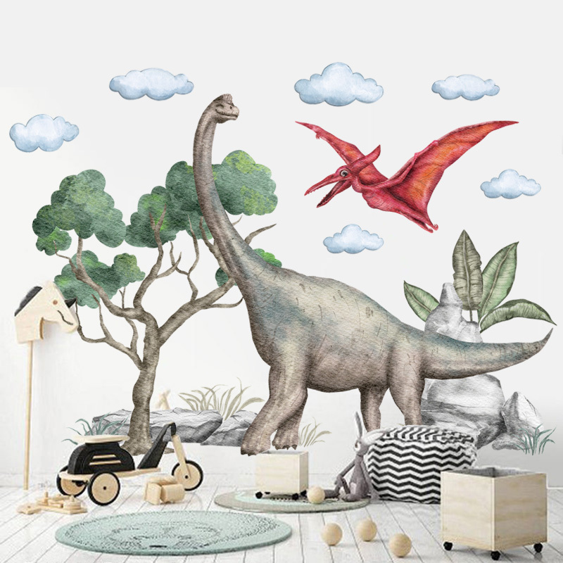 Pterosaur Flying Dinosaurs Wall Stickers for Kids Boy Room Bedroom Home Decoration Wall Decal