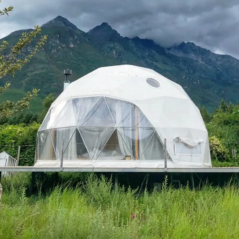 Geodesic DomeTransparent Dome Tent DOME Luxury Glamping Resort Camping Geodesic Dome Tent