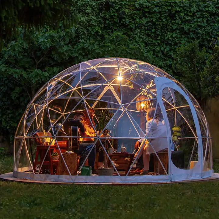 Brusen 3.6m Diameter Outdoor restaurant Cafe Bar Clear Dome Tent Dining Igloo