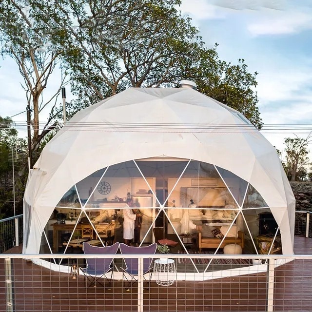 Geodesic DomeTransparent Dome Tent DOME Luxury Glamping Resort Camping Geodesic Dome Tent