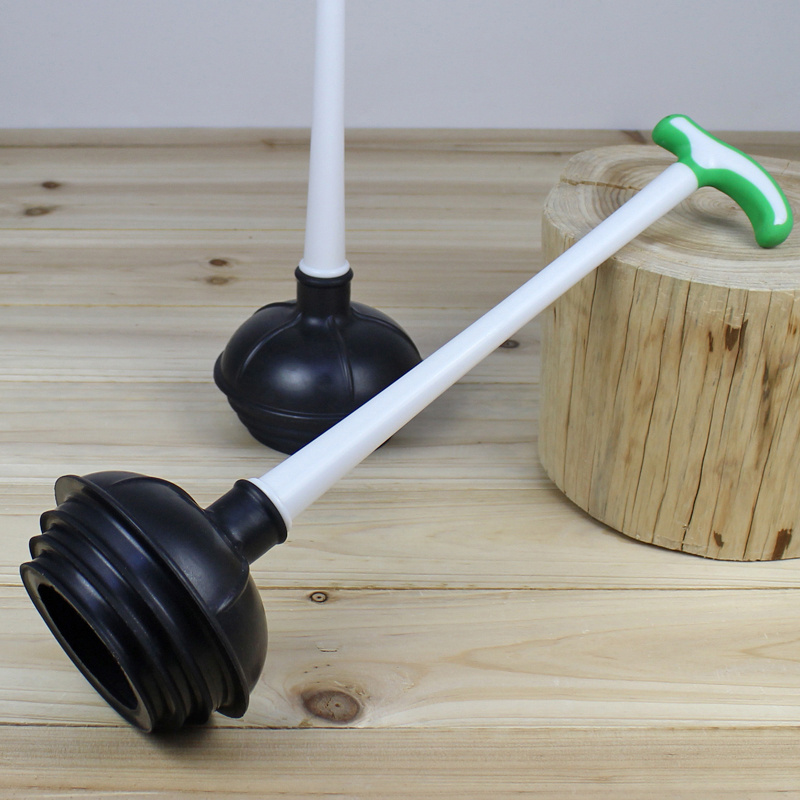 Stronger rubber toilet plunger with anti-skid handle labor saving Toilet plunger Rubber bulb head pump