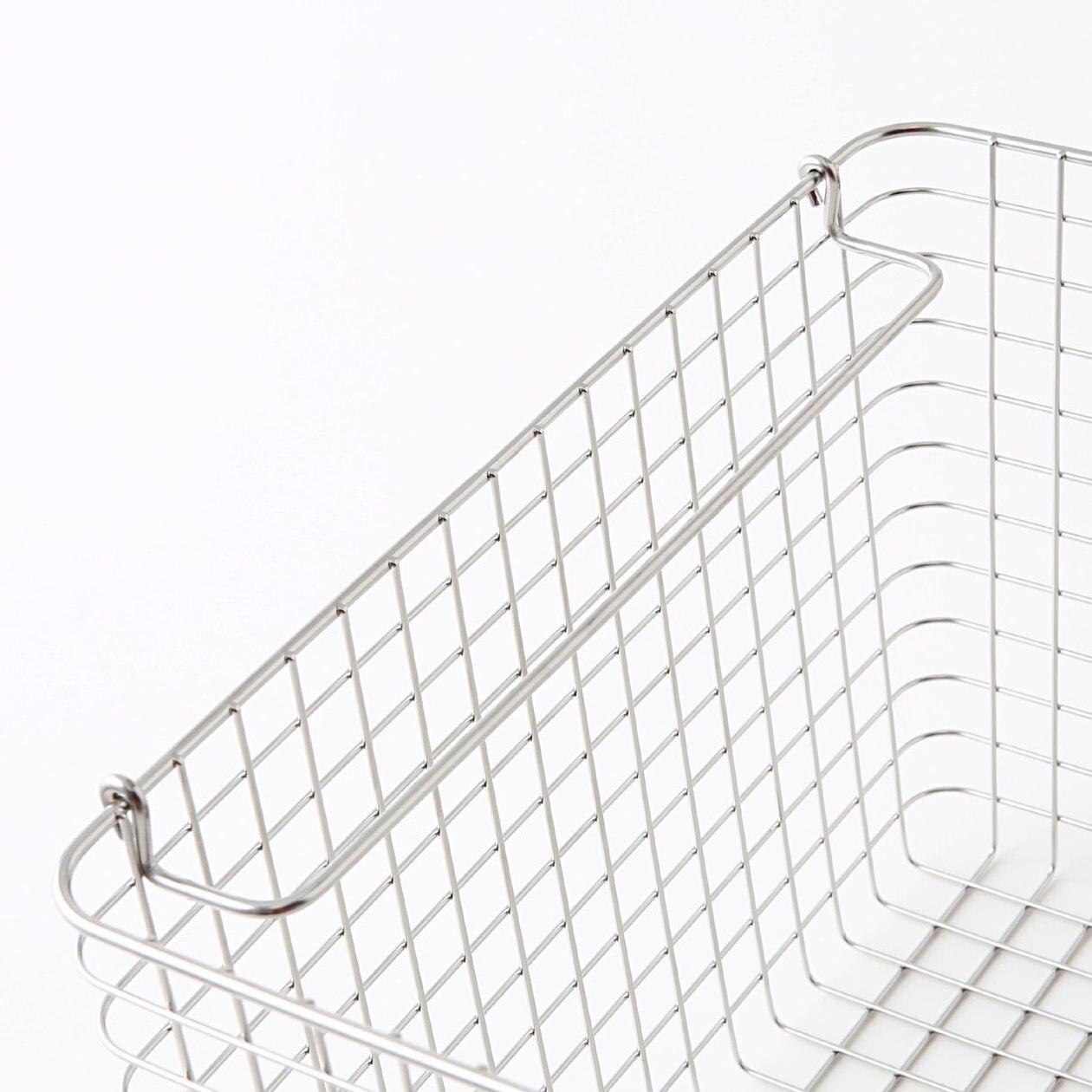 Rectangle Stainless Steel Bread Basket Rectangle Clothing Metal Storage Basket