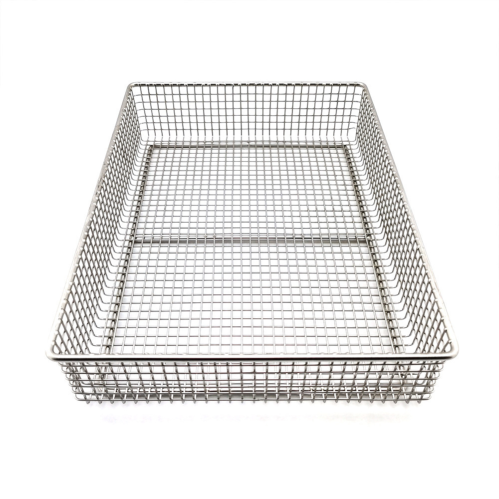 stainless steel Hospital special disinfect metal basket industrial metal basket stainless steel perforated basket