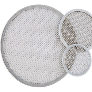 Rimmed 50 60 75 100 micron round stainless steel mesh filter disc