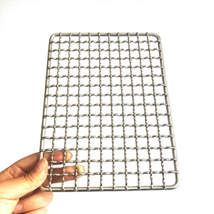 camping grill gadgets 304 stainless steel grill baking tray grill mesh outdoor camping pot holder, mini outdoor barbecue