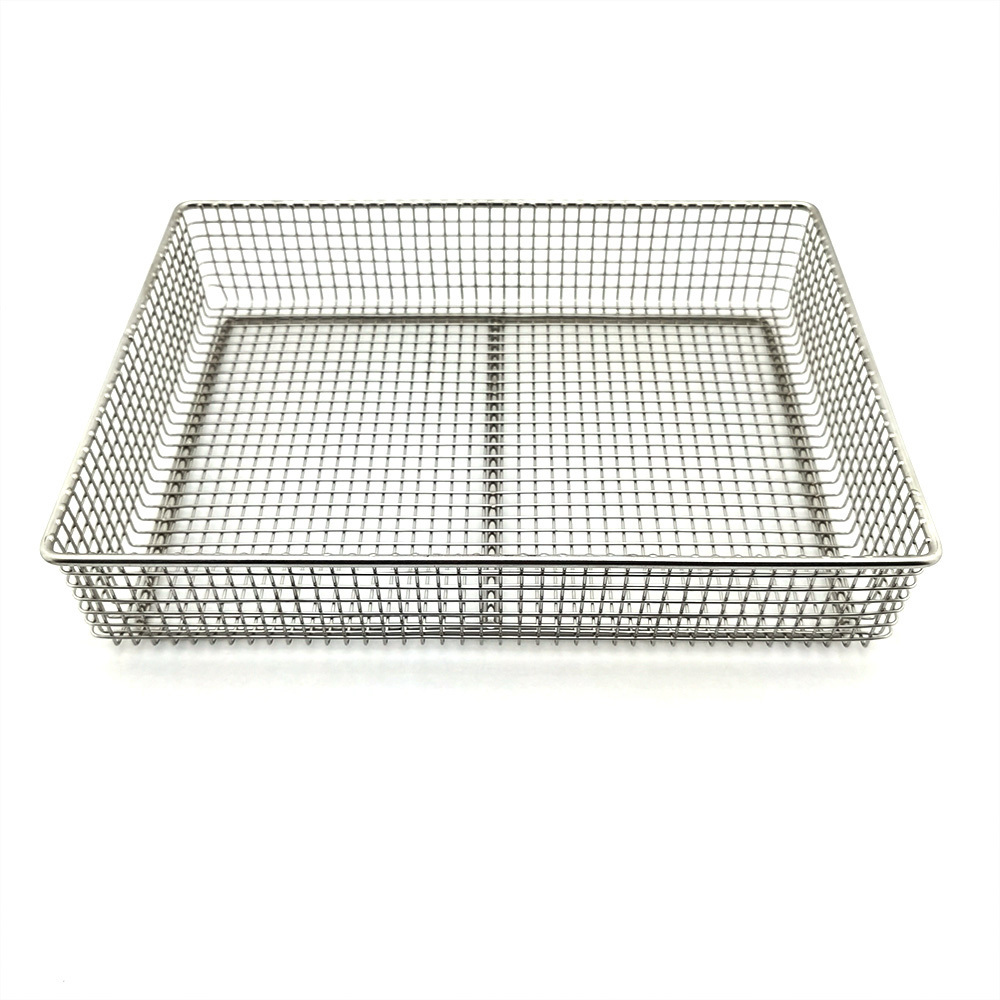 stainless steel Hospital special disinfect metal basket industrial metal basket stainless steel perforated basket