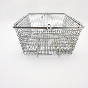 304 Stainless Steel Kitchen Storage Cooking  Basket/Metal wire Under Shelf Storage Basket Space Saving/hanging fruit basket