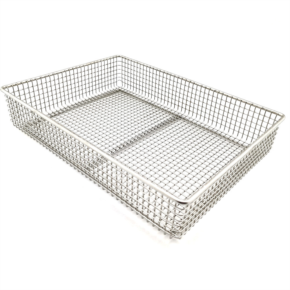 stainless steel Hospital special disinfect metal basket industrial metal basket stainless steel perforated basket