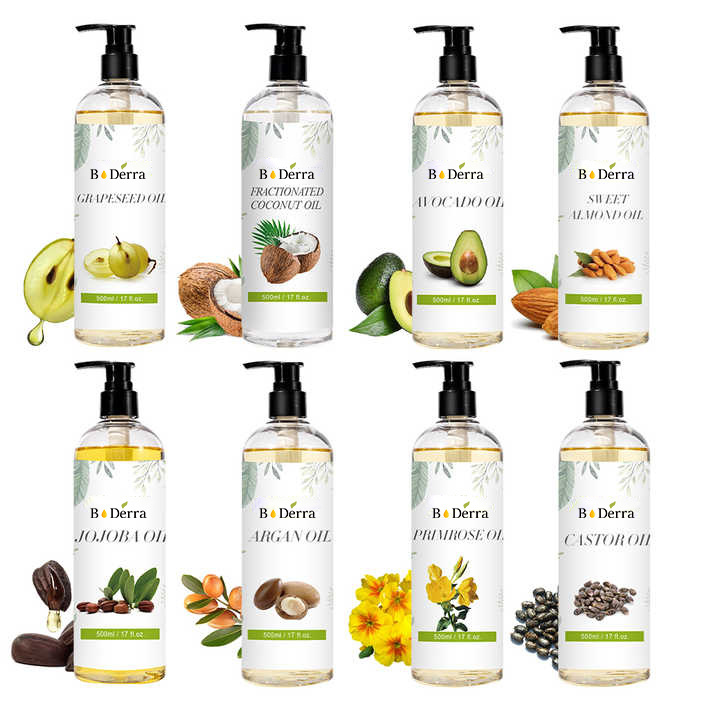 Custom Private Label Bulk Carrier Oils Organic Pure Avocado Almond Jojoba Morocco Argan Oil for Face Skin Hair