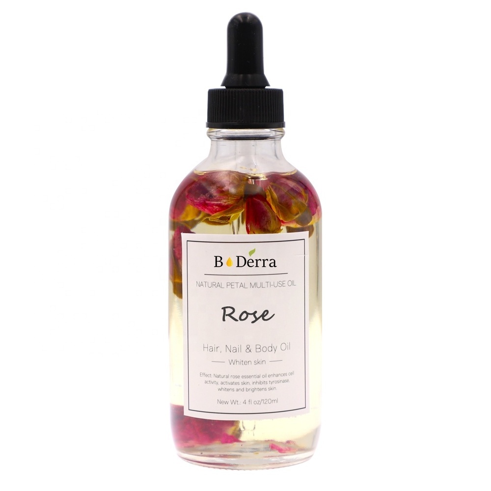 Private Label Natural Organic Rosemary Lavender Rose Neroli Jasmine Moisturizing Blends Oil Face Body Hair Massage Multi-Use Oil