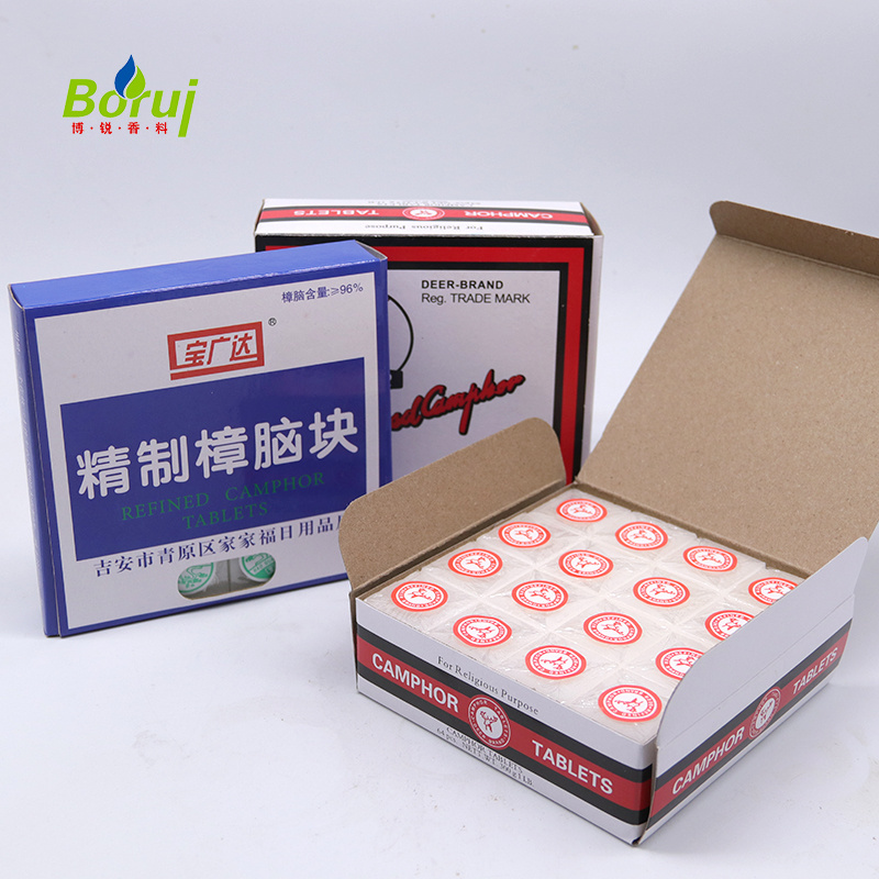 wholesale high quality natural boxed camphor blocks deer brand camphor tablet