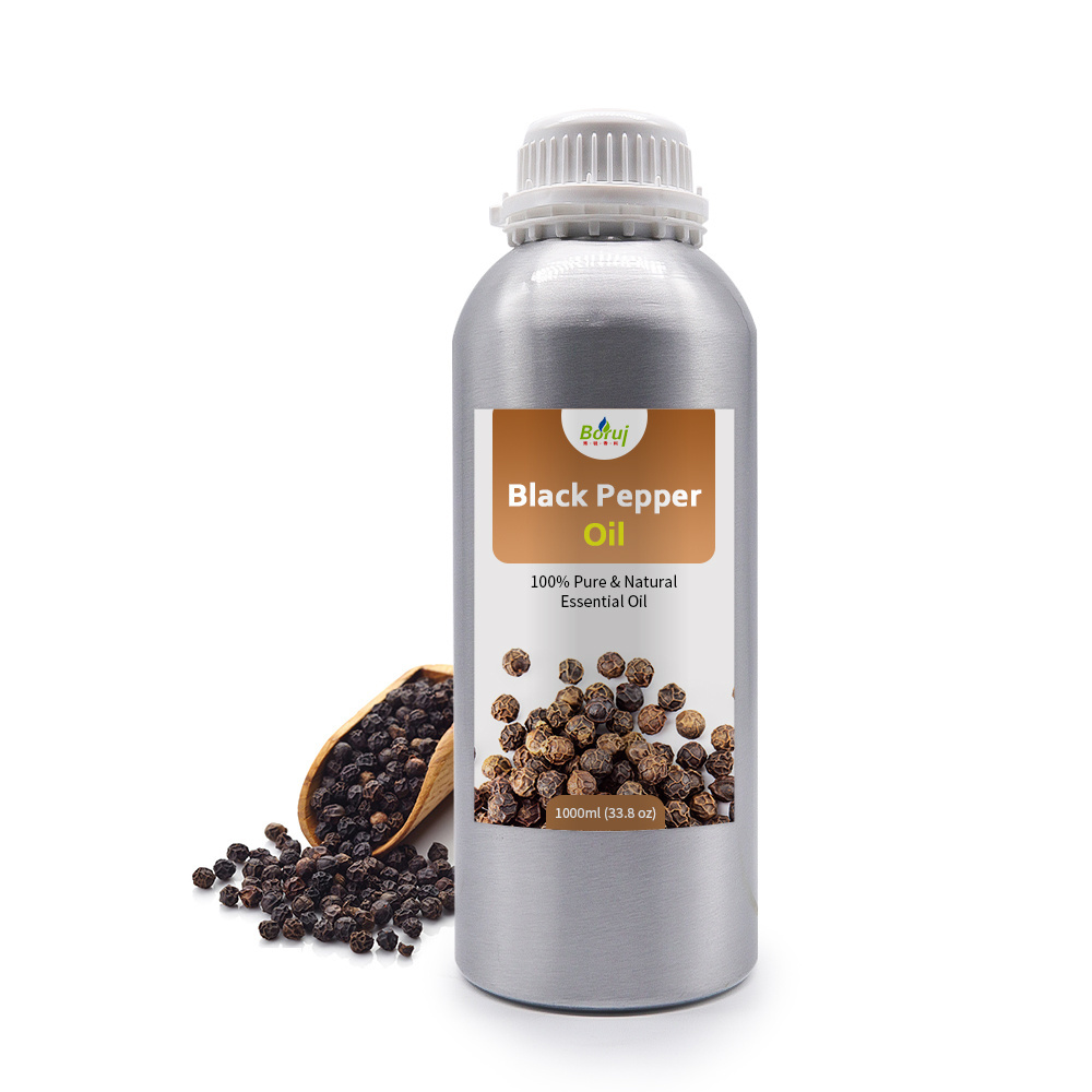 Undiluted 100%pure organic black pepper oil by supercritical co2 extraction for cosmetic massage personal care products