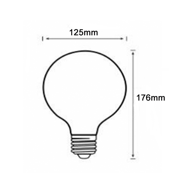 Globe WiFi Smart Led Filament Bulb 6W Spiral Filament Multicolor RGB Turable Bulb App Alexa TG Control Vintage Edison Led Bu