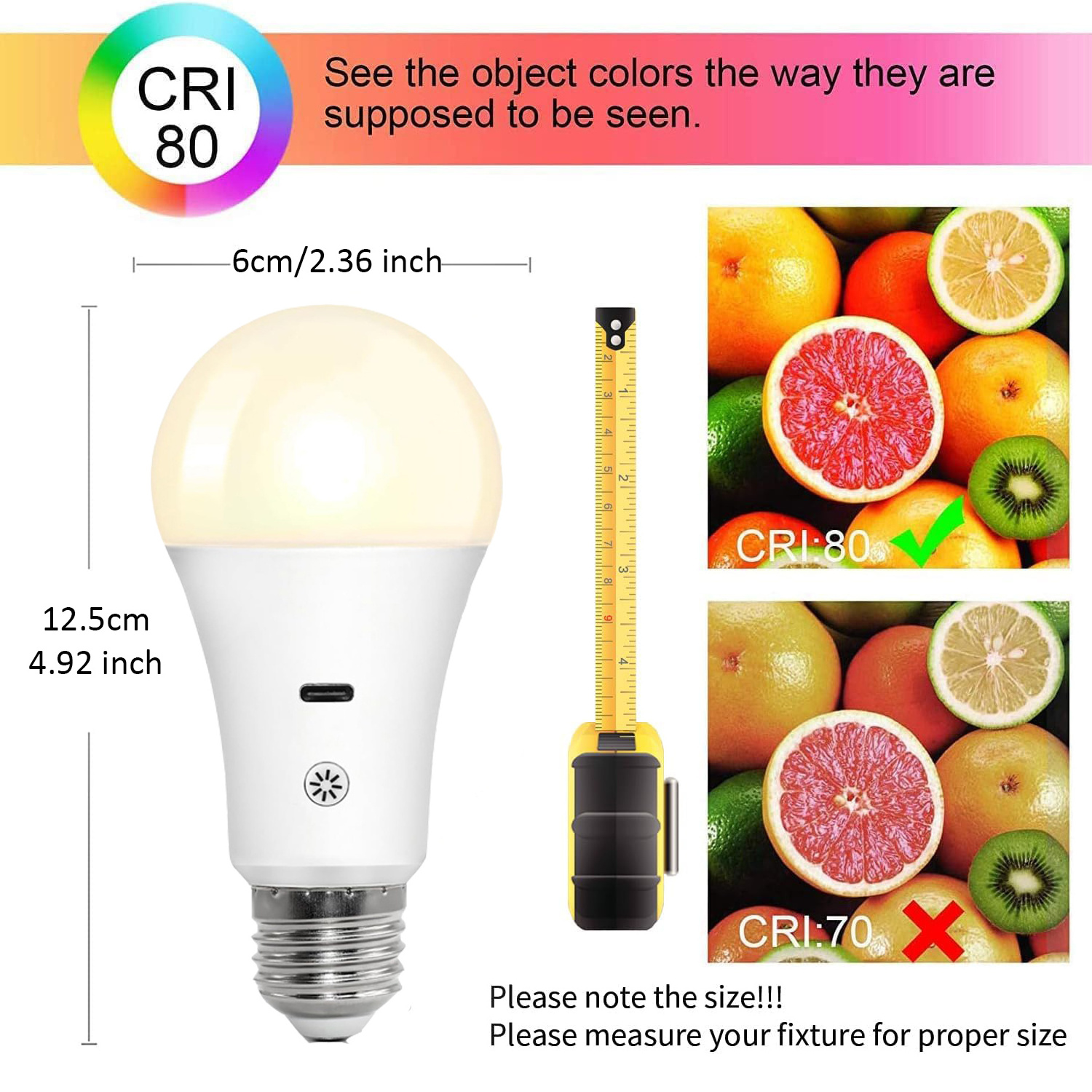 7W Intelligent LED Rechargeable Bulb with Remote Control for Power Outrage Battery Backup USB Charging Magic Emergency Bulb