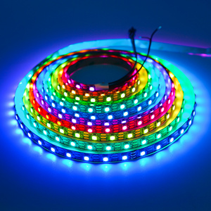 DC 5V SK6812 LED Strip Light WS2812B RGB LED Lights Individually Addressable Smart LED Lighting Strips 5M Black White PCB