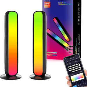 2 Pack Smart LED Light Bars RGB Color Changing Ambient Backlight Lamp with 12 Scene Modes Music Sync WiFi Play Light Bars for TV