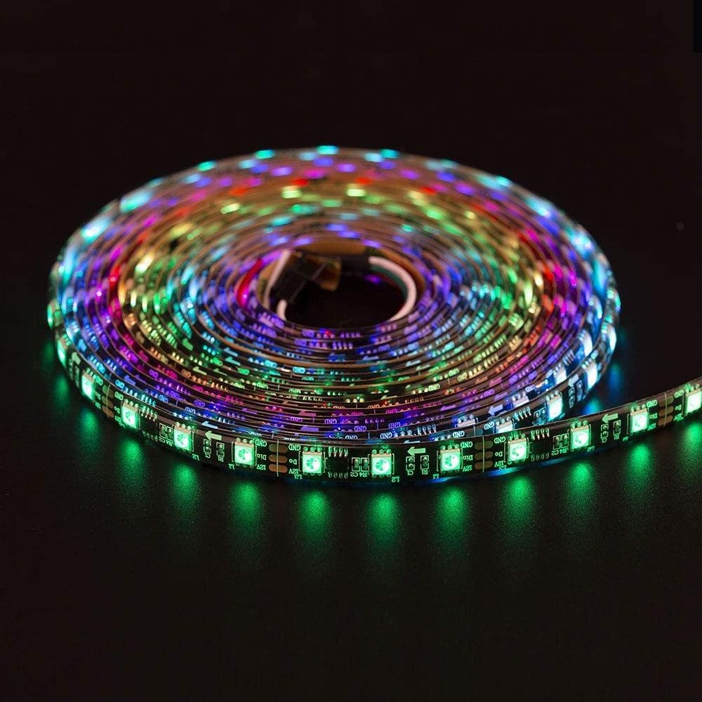 DC12V 5m WS2811 Pixel LED Strip Light Addressable 30/48/60LEDs/m Full Color WS2811 IC 5050 RGB Dream Color LED Lamp Tape