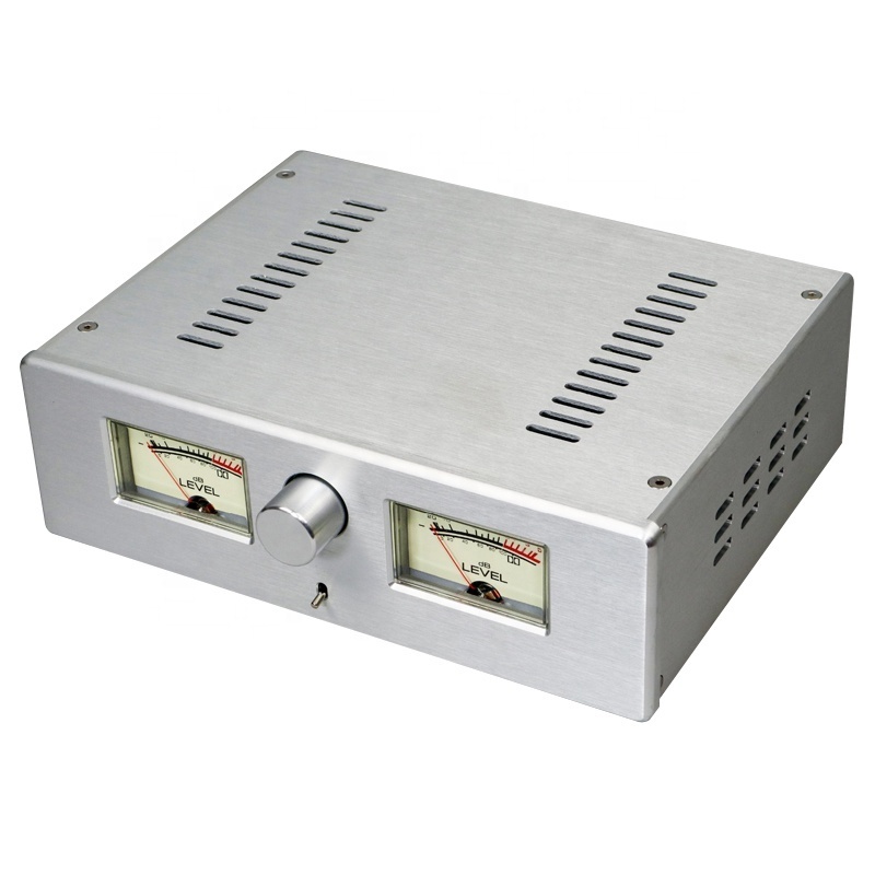 BRZHIFI Wholesale Price 2608 Power Audio Amplifier Chassis All Aluminum Alloy Amp Chassis Preamplifier Case Silver Aluminum Case