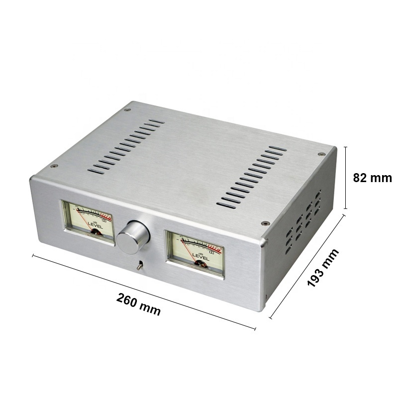 BRZHIFI Wholesale Price 2608 Power Audio Amplifier Chassis All Aluminum Alloy Amp Chassis Preamplifier Case Silver Aluminum Case