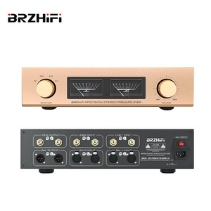 BRZHIFI Clone Accuphase C-245 Fully Balanced Chassis Amplifier 2 Channel Remote Control HiFi Preamplifier