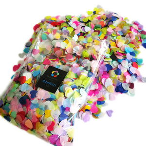 Wholesale Colorful Round Heart Shaped Throwing Wedding Paper Biodegradable Confetti