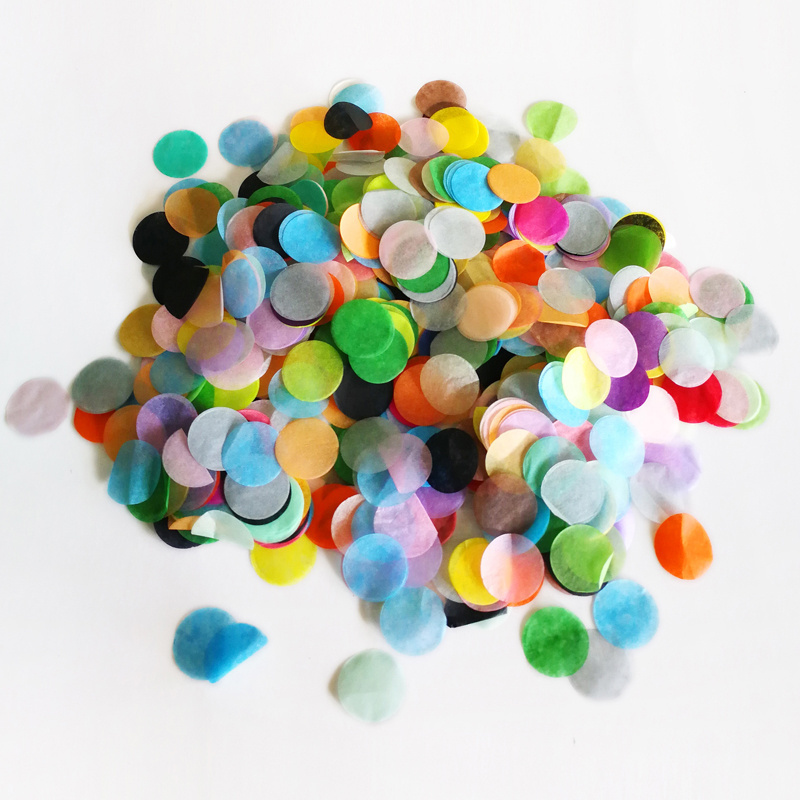 Wholesale Colorful Round Heart Shaped Throwing Wedding Paper Biodegradable Confetti