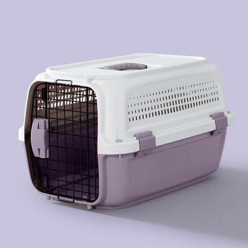 Portable Plastic Travel Box for Dogs and Cats Easy-to-Carry Pet House Lightweight and Portable Pet Transport Crate for Puppies