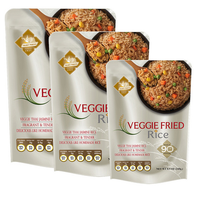 Top Best Selling Instant Meal Food Ready to Eat - Veggie Fried Rice Pack in Pouch 240g Delicious like Homemade mre