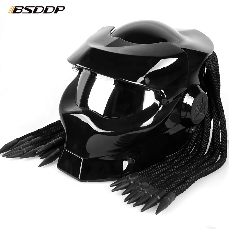 BSDDP Street Riding Full Face Motorcycle Helmet Mask Carbon fiber Motor Bicycle helmets Moto Armet Predator Iron Man Capacete