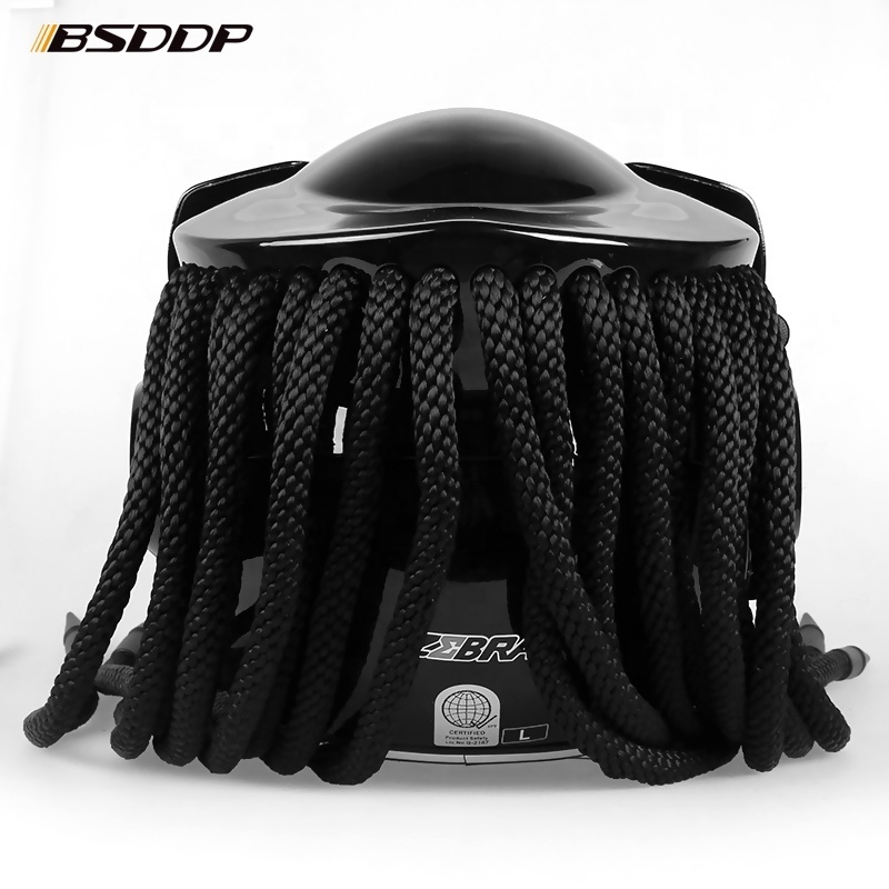 BSDDP Street Riding Full Face Motorcycle Helmet Mask Carbon fiber Motor Bicycle helmets Moto Armet Predator Iron Man Capacete