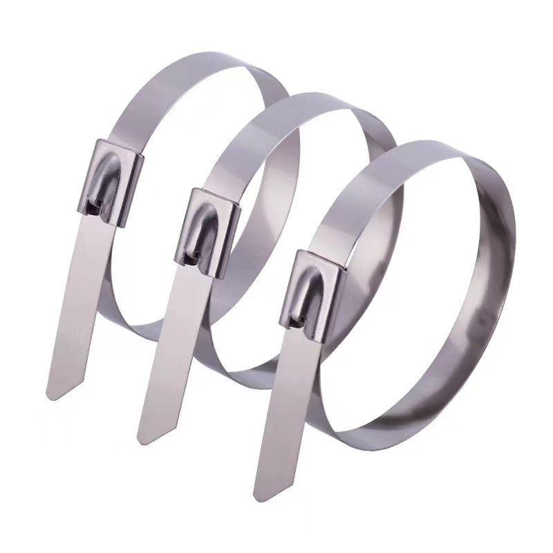 201/304/316 stainless steel metal strapping self-locking zipper strapping metal cable ties