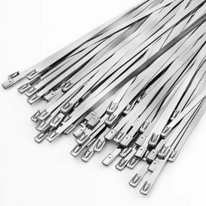 201/304/316 stainless steel metal strapping self-locking zipper strapping metal cable ties