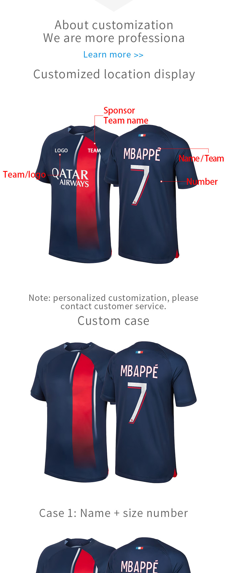 23-24 Paris Saint-Germain home jersey 30 Messi 7 Mbappe 10 Neymar soccer uniform adult children's suit custom soccer jersey