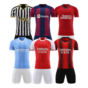 Customize the latest top quality club 23/24 football shirt training football suit breathable men's/children's football suit.