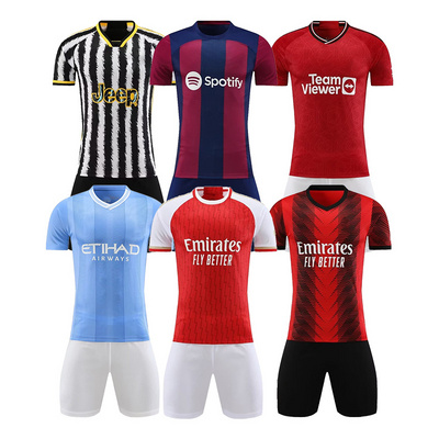 Customize the latest top quality club 23/24 football shirt training football suit breathable men's/children's football suit.