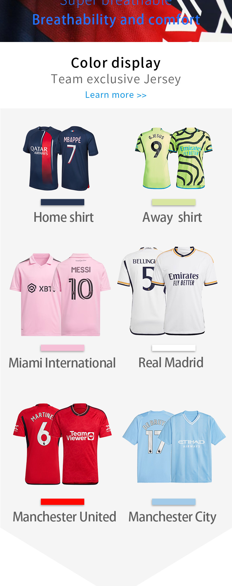 23-24 Paris Saint-Germain home jersey 30 Messi 7 Mbappe 10 Neymar soccer uniform adult children's suit custom soccer jersey