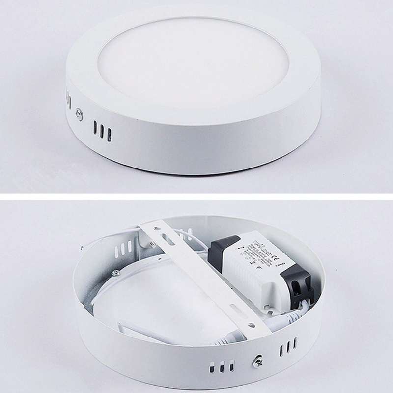 China round square led ceiling lamp factory for balcony washroom 12w 18w 20w 30w motion sensor surface mounted led ceiling light