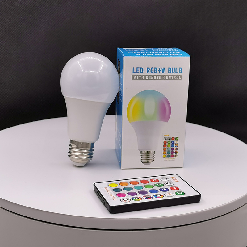 Hot Sell RGB LED Bulb 16 Color Changing IR Remote Control E26 E27 Smart Bulb 7w RGB Light Bulb