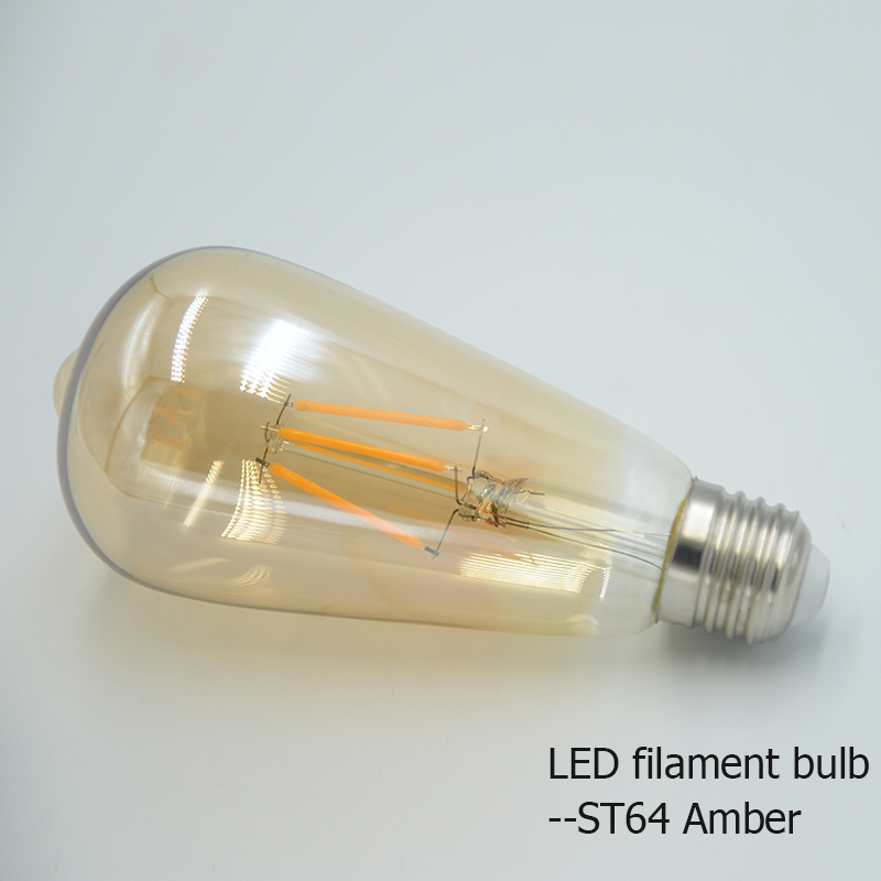 High Quality Warm White 360 Degree ST64 2W 4W 6W 8W String Lighting Replacement Vintage Edison Lamp LED Filament Bulbs