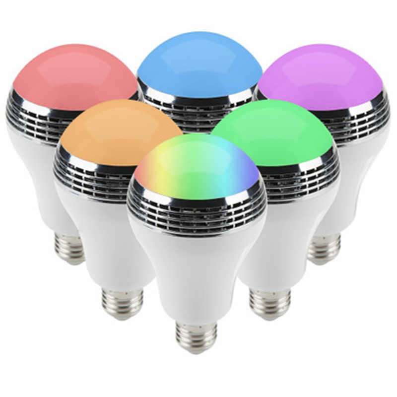 LED Smart Music Light Bulb Speaker E27 Base RGB Mode Control Remote Led Music Bulb